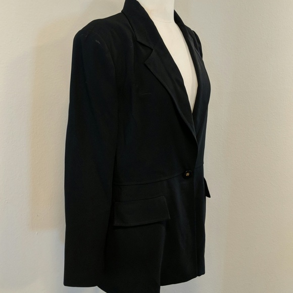 celine black coat